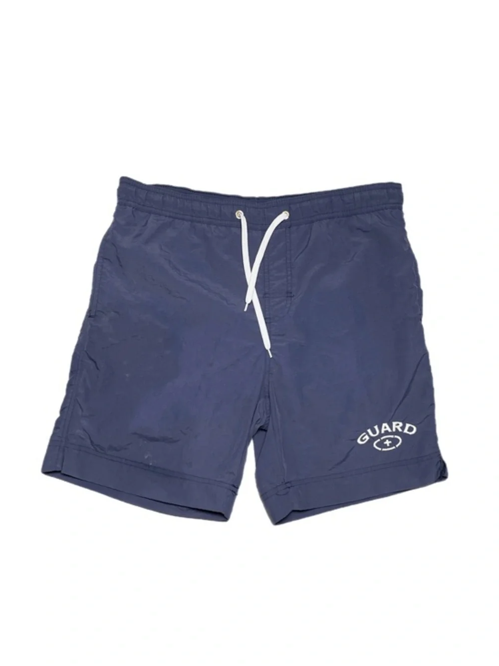 Vintage 90s Embroidered Guard Swim Shorts
